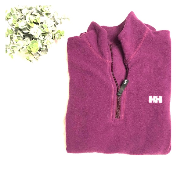 Helly hansen purple fleece pullover